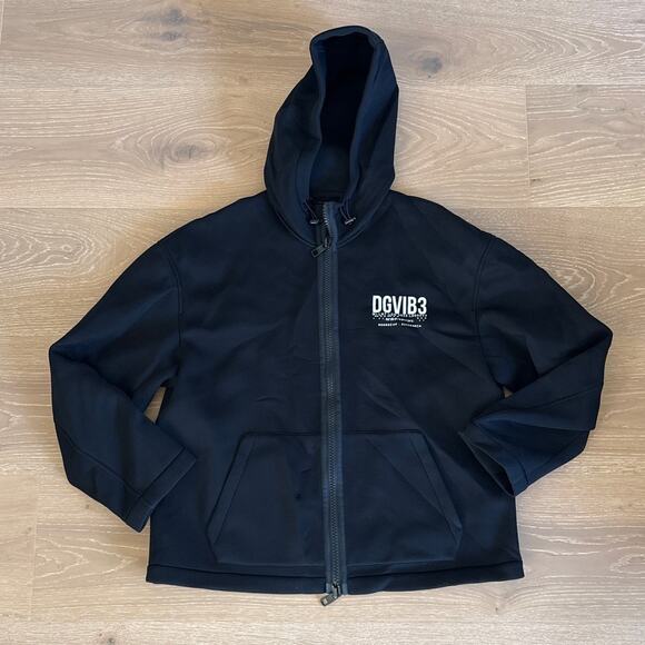 Dolce & Gabbana Logo Hooded Jacket DGVIB3 Size 48 Black White